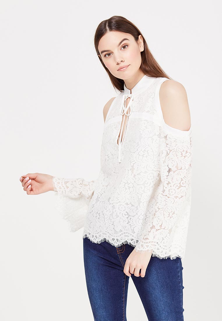 Блуза COLD SHOULDER LACE BLOUSE LOST INK